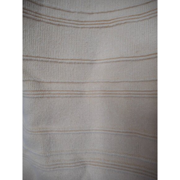 Geoffrey Beene Long sleeve Yellow 1/4 Zip100% cotton Size L Sweater ribbed - Picture 4 of 6